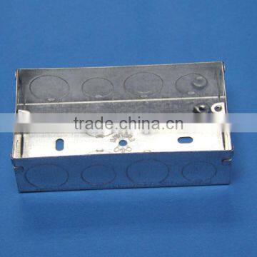 BS4662 standard 3x6 Two gang GI box 35mm deep switch wall box