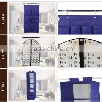 Multi-color Wall Bags , Foldable Hanging Wall Boxes, Storage Organizer Pocket photo-2