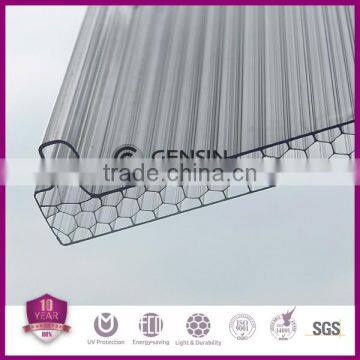 UV protection U-lock polycarbonate multiwall hollow sheets