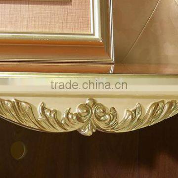 European Style TV Stand, Parquet Pattern Wooden TV Cabinet, Nice Carving Living Room TV Stand (BF01-ML048) photo-4