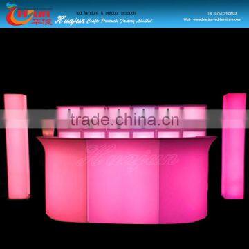 PE led bar counter table/outdoor use smart control led bar counter