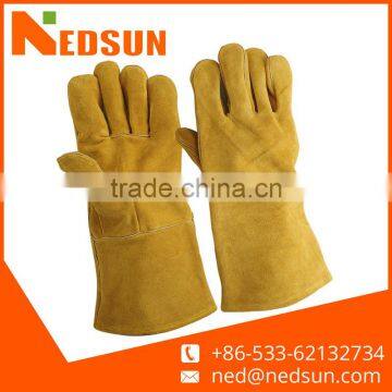 High quality labour protective leather gloves for welding