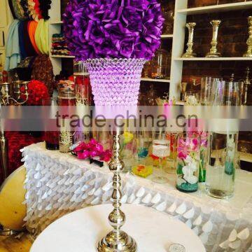Candle Holder Crystal /wedding Table Centerpiece photo-3