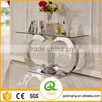 F286 Cheap Hallway Console Table Modern Glass Console Table