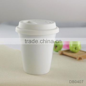 China factory custom printing & logo ceramic or porcelain travel mug