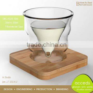 Fashional Commercial Used Clear Glass Coffee Cup With Plate photo-2