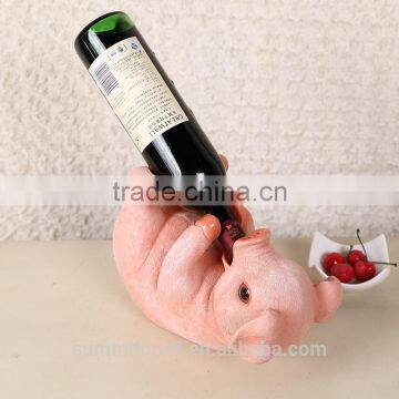 Resin Pig Shaped Funny Animal Wine Bottle Holders photo-5