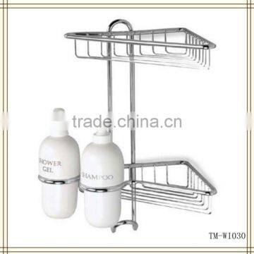 Twin Shower Corner with Dispensers shower caddy