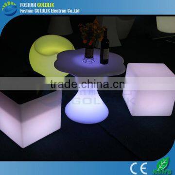 Nightclub bar stool outdoor led cube with changing color GKC-040RT