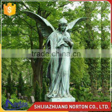 western style antique bronze angel headstones statue NTBH-S833X