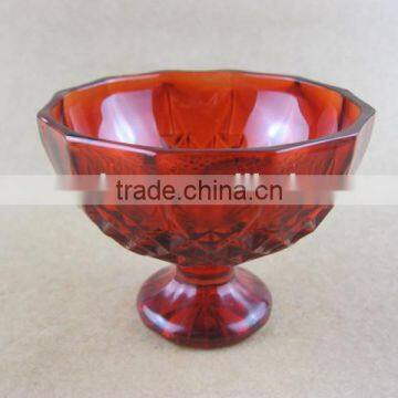 Colorful Ice Cream Cold Drink Glass Cup With Base photo-4