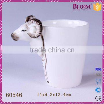 Animal Shape White Custom Ceramic Mug no Handle photo-3