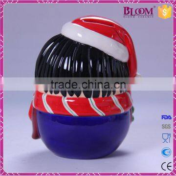 Cute Small Figurines Decoration Ceramic Coin Saving Box photo-3