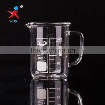 200ml Glass Beaker/ Customized Capacity Glass Beaker/ Logo Printed Glass beaker