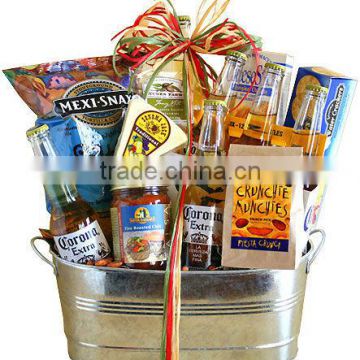 Popular metal beer bucket/gift basket