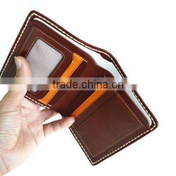 Slim Genuine Leather Minimalist Wallets for Full Grain Men Money Clip photo-3