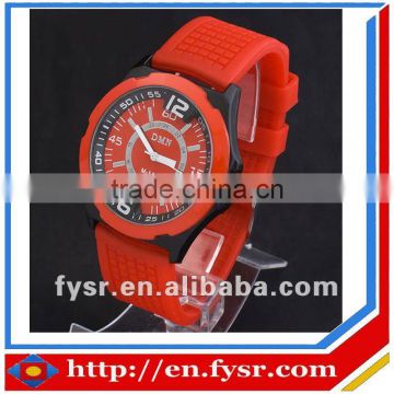 New promotion silicone quartz watches, japan movt