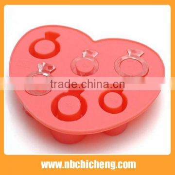 Ring Ice Cube Tray 6-tray Eco-friendly Silicone Ice Mould