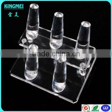 Crown Shape Transparent acrylic Jewelry Holder Ring Holder