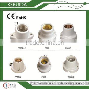 E27 Porcelain Ceramic Lampholder/bulb Holder/lamp Base photo-2