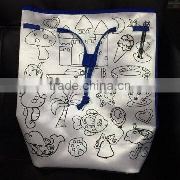 Animation Style DIY Schoolbag Graffiti Bag Children Backpack photo-3