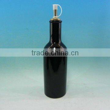 black color ceramic sauce cruet