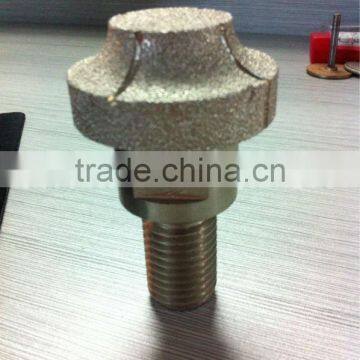 High quality Vacuum brazed diamond profile wheel/ router bits for tile