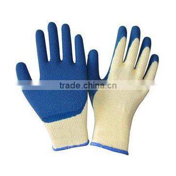 SUNNYHOPE Blue Latex on Full Coated Knited Safety Work Gloves photo-3
