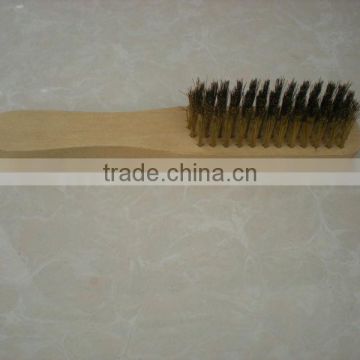 Wooden Wire Suede Shoe Brush