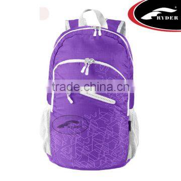 2017 Fashion Premium Quality Outdoor Hiking Lightweight Foldable School Backpack Waterproof Nylon