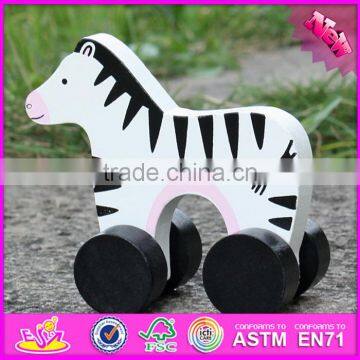 2017 New Products Animal Toy Wooden Cars for Kids W04A316 photo-3