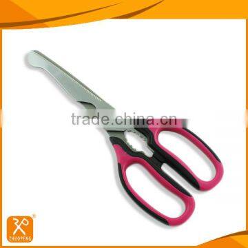 9" FDA Best Design PP+TPR Handle Multifunction Kitchen Scissors photo-2