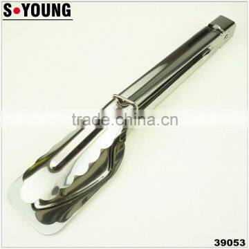 39053 9 Inch Stainless StFeel Kitchen Tongs BBQ Grill Food salad Tongs