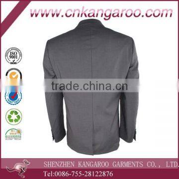 Polyester Viscose Breathable Custom Classic Business Mens Blazer photo-4