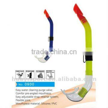 Swimming Snorkel PVC Se-mi Dry Snorkel With Various Color Optional photo-2