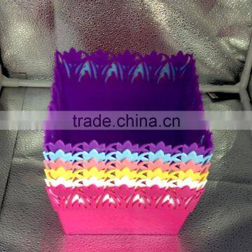 Plastic Square Lace Brim Fruit Tray photo-3