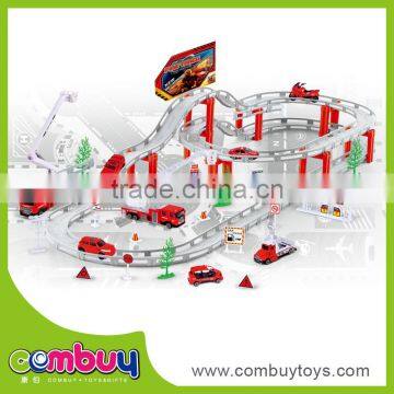 High quality electric city set alloy toys rail car track