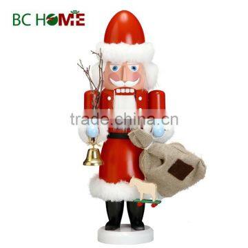 high quality santa claus wooden Nutcracker with bell