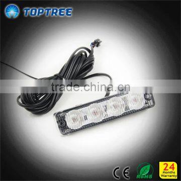 10-80V Amber LED Strobe Light Bars 16w 4pcs Strobe Warning Lights photo-3
