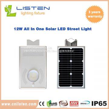 8W/12W Integrated Solar LED Street Light CE RoHS IP65 Approved photo-3