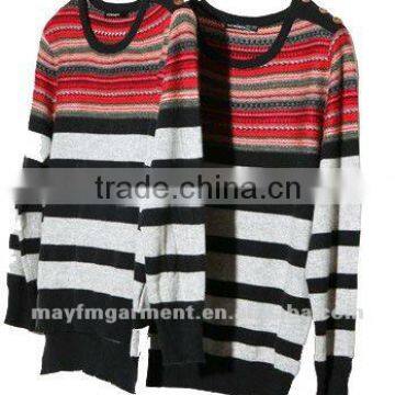 GUANGZHOU garment factory Casual stripe couple sweater