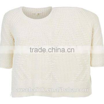 Hot Sale High Quality Women Half Sleeve Sweater Manufacturer photo-3