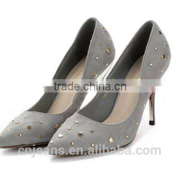 GZY Guangzhou Stock Lot Cheap Fashion Women Heel Shoes photo-6