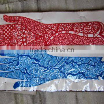 HENNA Mehndi Design LONG HAND TATTOO STENCIL photo-2