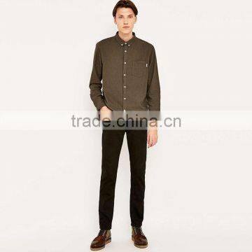 Mens Casual Shirt 2014 New Style Custom 100% Polyester Dress Shirts for Men photo-2
