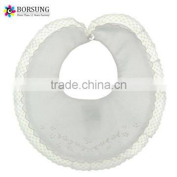 Cheap Baby Bibs Plain White/Wholesale Lace Handmade Embroidery Baby Bibs