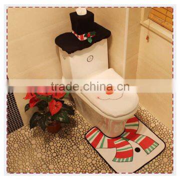 HD2044 Hot Chirstmas Decoration Snowman three piece toilet sets