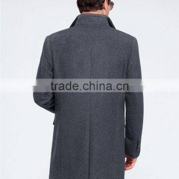 MSW0043 Wholesale Brand Mens 2016 New Winter Men's Wool Fashion Windbreaker Suit Collar Long Coat.