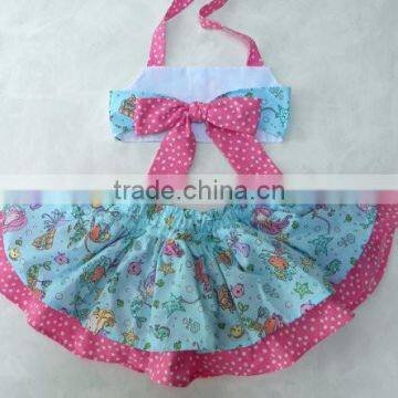 Girls fashion clothing cartoon swimsuit big bow clothing from china