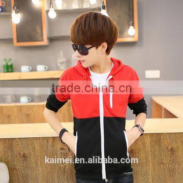 2017 new design popular life fleece men's sports hoodie CVC (60/40)